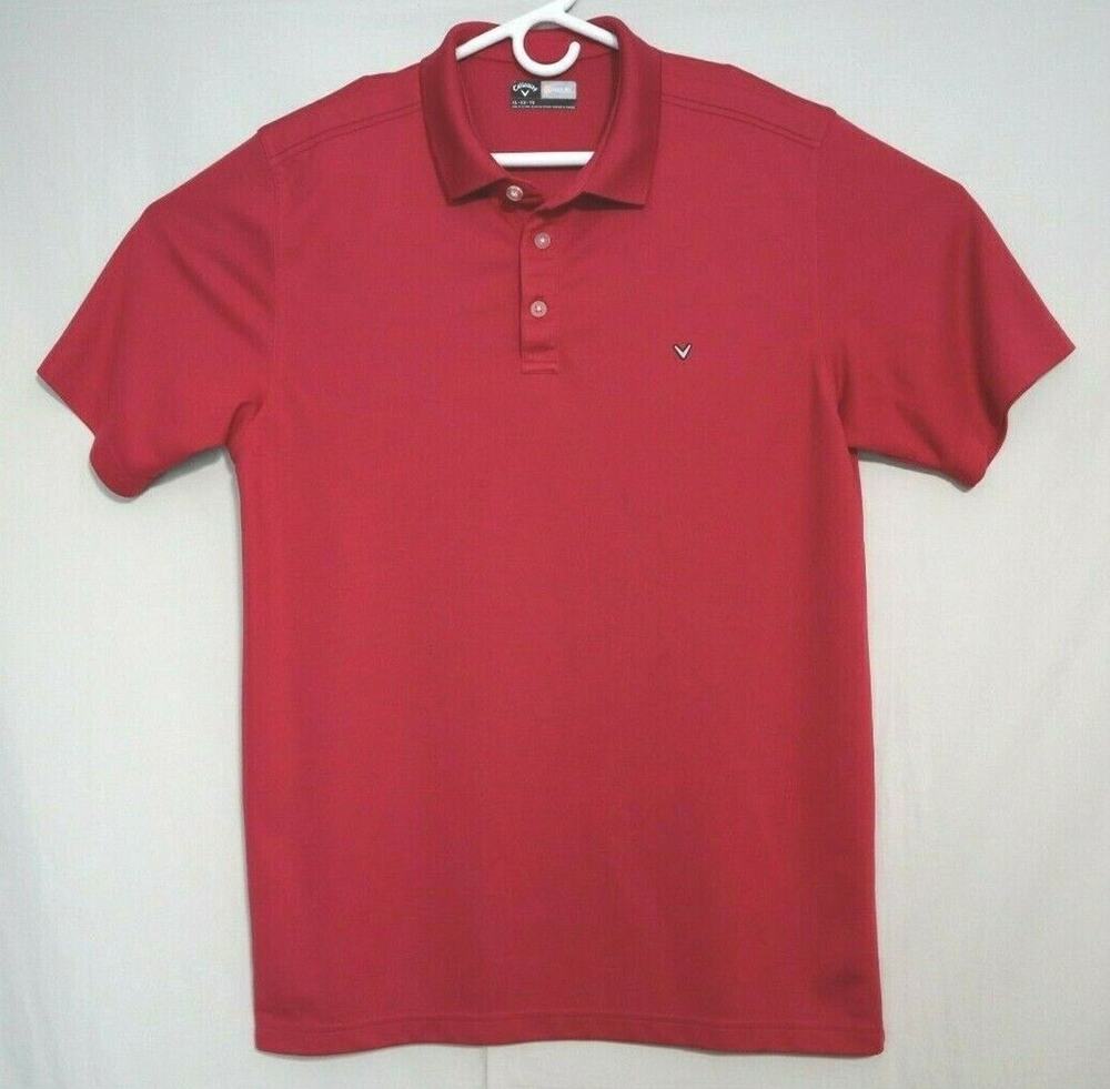 Callaway Opti-Dri Mens Size XL Pink Short Sleeve Golf‎ Polo Shirt